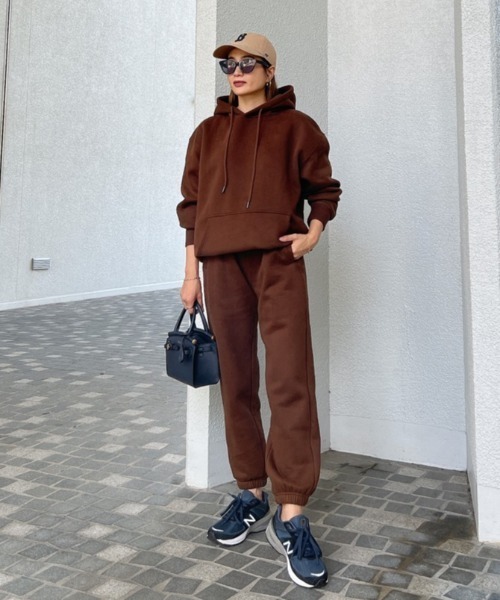 Vicente（ヴィセンテ）の「Winter stay sweat setup（セットアップ・レディース・ホワイト/ブラック/ブラウン・FREE）」の19枚目の写真