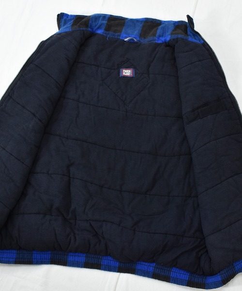 VINTAGE(ヴィンテージ)の「【ヴィンテージ古着】90's FADED GLORY / フェイデッド・グローリー 中綿入り チェック柄 ベスト(ダウンベスト・メンズ・ブルー・MEDIUM)」の2枚目の写真