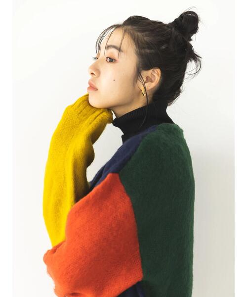 koe（コエ）の「モヘアライクVニットカーディガン（カーディガン/ボレロ・レディース・グレー/イエロー/グリーン/A・XL/L）」の6枚目の写真