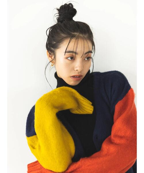 koe（コエ）の「モヘアライクVニットカーディガン（カーディガン/ボレロ・レディース・グレー/イエロー/グリーン/A・XL/L）」の7枚目の写真