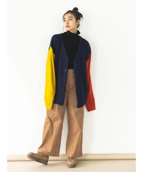 koe（コエ）の「モヘアライクVニットカーディガン（カーディガン/ボレロ・レディース・グレー/イエロー/グリーン/A・XL/L）」の8枚目の写真