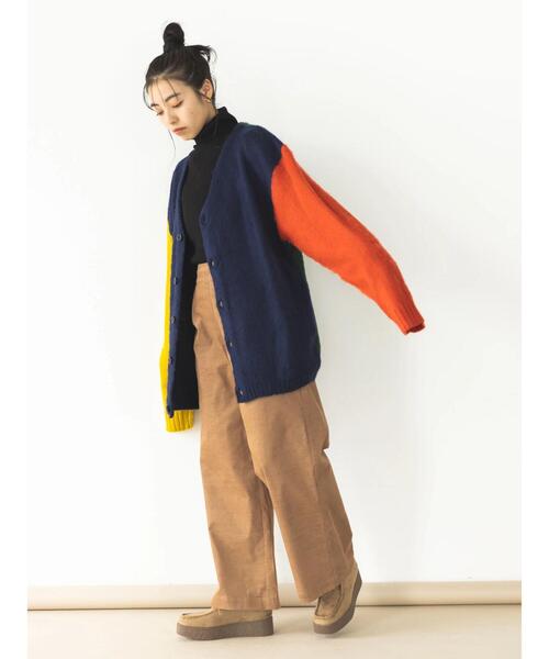 koe（コエ）の「モヘアライクVニットカーディガン（カーディガン/ボレロ・レディース・グレー/イエロー/グリーン/A・XL/L）」の9枚目の写真