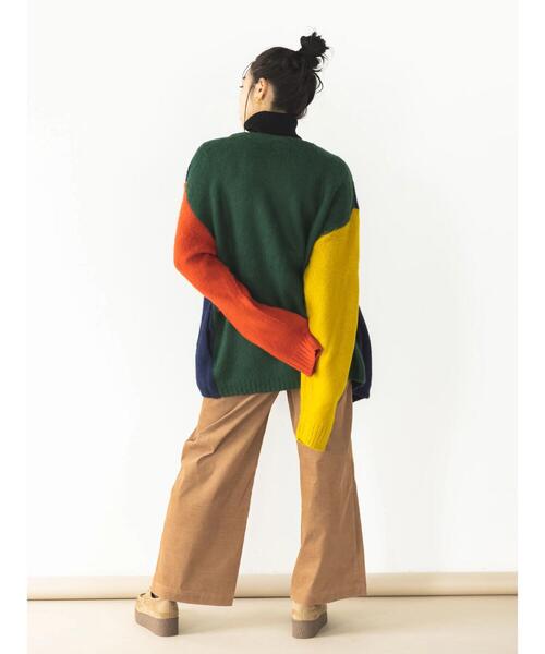 koe（コエ）の「モヘアライクVニットカーディガン（カーディガン/ボレロ・レディース・グレー/イエロー/グリーン/A・XL/L）」の11枚目の写真