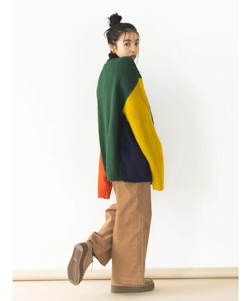 koe（コエ）の「モヘアライクVニットカーディガン（カーディガン/ボレロ・レディース・グレー/イエロー/グリーン/A・XL/L）」の12枚目の写真