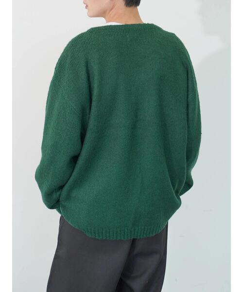 koe（コエ）の「モヘアライクVニットカーディガン（カーディガン/ボレロ・レディース・グレー/イエロー/グリーン/A・XL/L）」の14枚目の写真