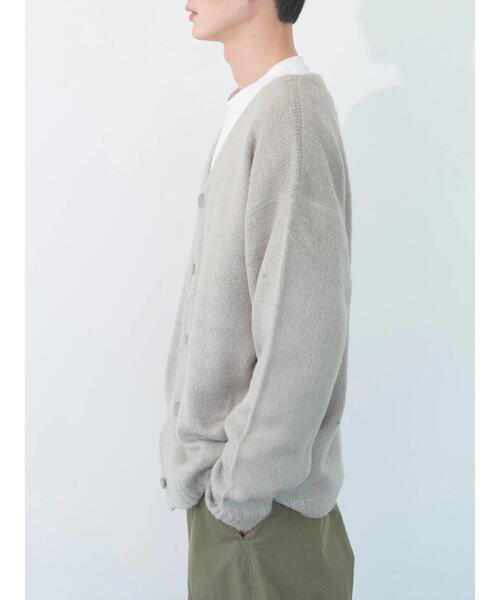 koe（コエ）の「モヘアライクVニットカーディガン（カーディガン/ボレロ・レディース・グレー/イエロー/グリーン/A・XL/L）」の18枚目の写真