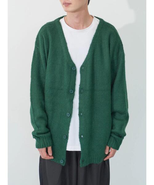 koe（コエ）の「モヘアライクVニットカーディガン（カーディガン/ボレロ・レディース・グレー/イエロー/グリーン/A・XL/L）」の3枚目の写真