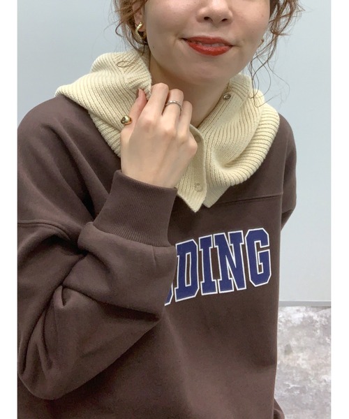 LEPSIM（レプシィム）の「バラクラバ　299601（ネックウォーマー/スヌード・レディース・アイボリー/グリーン/グレー・ONE SIZE）」の21枚目の写真