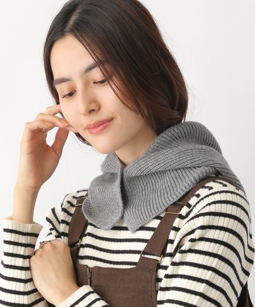 LEPSIM（レプシィム）の「バラクラバ　299601（ネックウォーマー/スヌード・レディース・アイボリー/グリーン/グレー・ONE SIZE）」の14枚目の写真