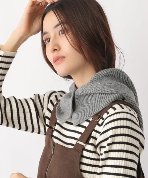 LEPSIM（レプシィム）の「バラクラバ　299601（ネックウォーマー/スヌード・レディース・アイボリー/グリーン/グレー・ONE SIZE）」の15枚目の写真