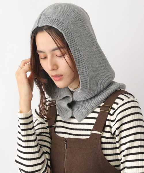 LEPSIM（レプシィム）の「バラクラバ　299601（ネックウォーマー/スヌード・レディース・アイボリー/グリーン/グレー・ONE SIZE）」の17枚目の写真