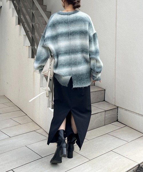 CAPRICIEUX LE'MAGE（カプリシューレマージュ）の「グラデーションプルオーバー（ニット/セーター・レディース・グレー/イエロー・FREE）」の11枚目の写真