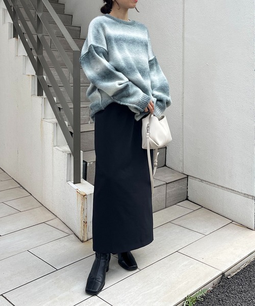 CAPRICIEUX LE'MAGE（カプリシューレマージュ）の「グラデーションプルオーバー（ニット/セーター・レディース・グレー/イエロー・FREE）」の8枚目の写真