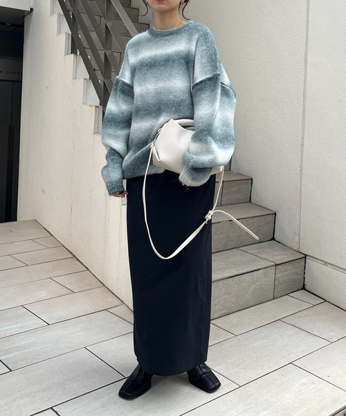 CAPRICIEUX LE'MAGE（カプリシューレマージュ）の「グラデーションプルオーバー（ニット/セーター・レディース・グレー/イエロー・FREE）」の9枚目の写真