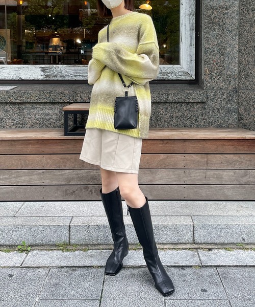 CAPRICIEUX LE'MAGE（カプリシューレマージュ）の「グラデーションプルオーバー（ニット/セーター・レディース・グレー/イエロー・FREE）」の22枚目の写真