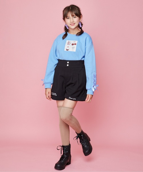 JENNI love（ジェニィラブ）の「起毛ツイルハイウエストショーパン（その他パンツ・キッズ・ベージュ/ボルドー/ブラック・150cm/140cm/160cm/130cm）」の8枚目の写真