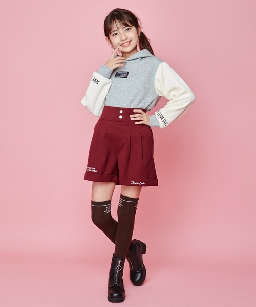 JENNI love（ジェニィラブ）の「起毛ツイルハイウエストショーパン（その他パンツ・キッズ・ベージュ/ボルドー/ブラック・150cm/140cm/160cm/130cm）」の20枚目の写真