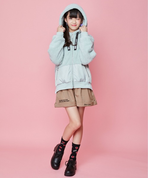 JENNI love（ジェニィラブ）の「起毛ツイルハイウエストショーパン（その他パンツ・キッズ・ベージュ/ボルドー/ブラック・150cm/140cm/160cm/130cm）」の19枚目の写真