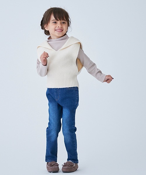 petit main(プティマイン)の「【リンク】ビックカラーベストセット(キッズ)(ニット/セーター・キッズ・アイボリー/モカ・90cm/130cm/120cm/110cm/100cm)」の21枚目の写真