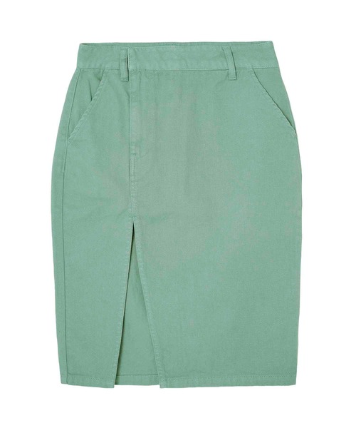 ヒス×エックスガール★コラボ★総柄デニムスカート★インディゴ★美品 X-girl（エックスガール）の「POCKET DENIM SKIRT（デニム