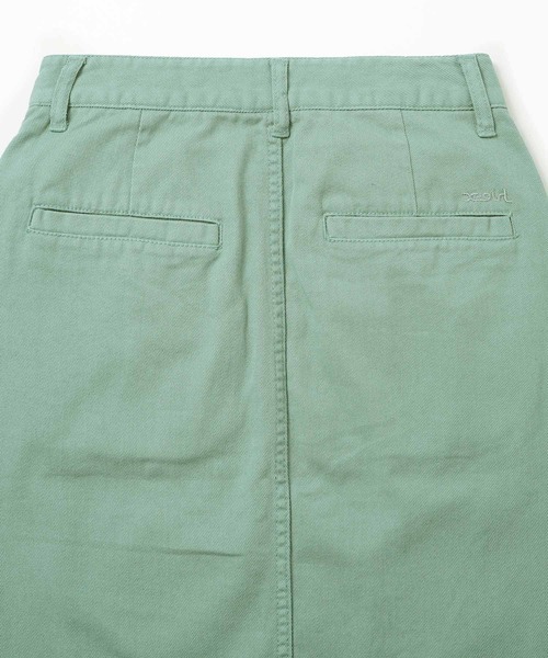 X-girl（エックスガール）の「SLIT SKIRT（デニムスカート・レディース・ライトグリーン/ベージュ/ライトインディゴブルー・XS/S/M）」の8枚目の写真