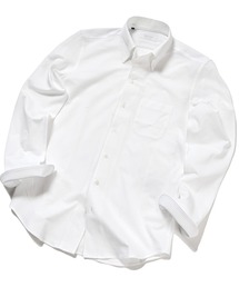 【ACTIVE TAILOR】KANEMASAピンドットジャージボタンダウンドレスシャツ