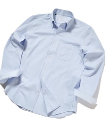 【ACTIVE TAILOR】KANEMASAピンドットジャージボタンダウンドレスシャツ