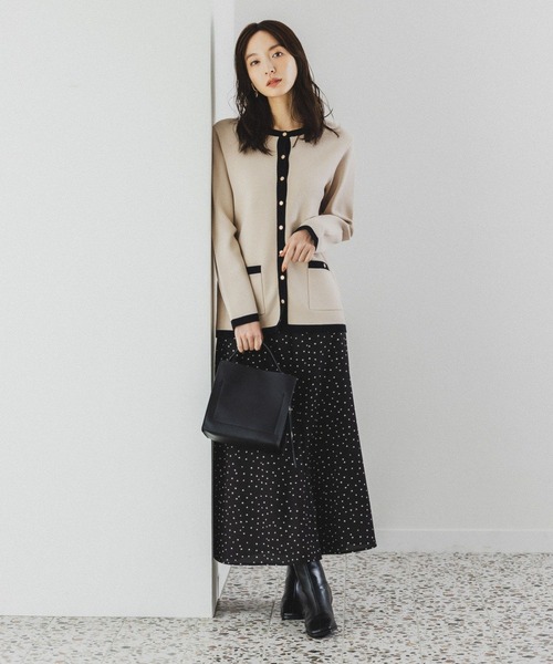 Andemiu（アンデミュウ）の「ハイショクカーディガン185919（カーディガン/ボレロ・レディース・アイボリー/グレー/ベージュ・FREE）」の5枚目の写真