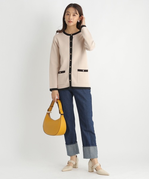 Andemiu（アンデミュウ）の「ハイショクカーディガン185919（カーディガン/ボレロ・レディース・アイボリー/グレー/ベージュ・FREE）」の9枚目の写真