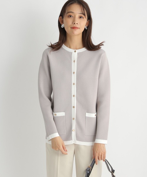 Andemiu（アンデミュウ）の「ハイショクカーディガン185919（カーディガン/ボレロ・レディース・アイボリー/グレー/ベージュ・FREE）」の10枚目の写真