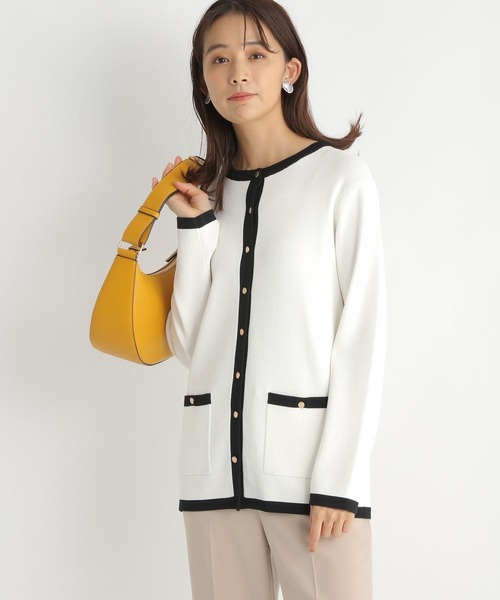 Andemiu（アンデミュウ）の「ハイショクカーディガン185919（カーディガン/ボレロ・レディース・アイボリー/グレー/ベージュ・FREE）」の12枚目の写真