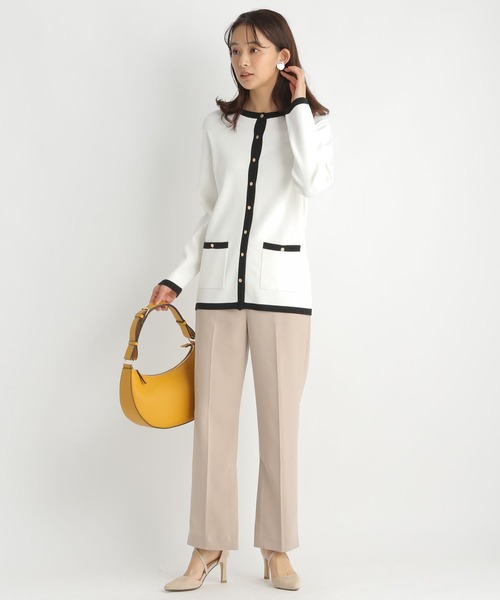 Andemiu（アンデミュウ）の「ハイショクカーディガン185919（カーディガン/ボレロ・レディース・アイボリー/グレー/ベージュ・FREE）」の14枚目の写真