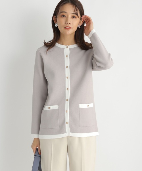 Andemiu（アンデミュウ）の「ハイショクカーディガン185919（カーディガン/ボレロ・レディース・アイボリー/グレー/ベージュ・FREE）」の18枚目の写真