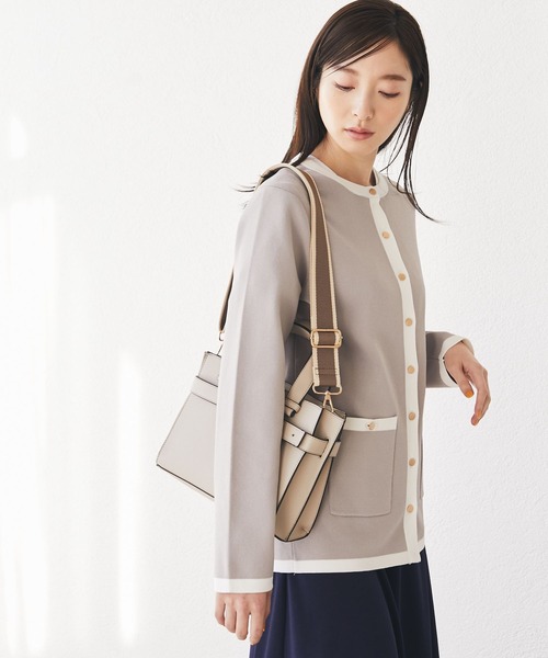 Andemiu（アンデミュウ）の「ハイショクカーディガン185919（カーディガン/ボレロ・レディース・アイボリー/グレー/ベージュ・FREE）」の20枚目の写真