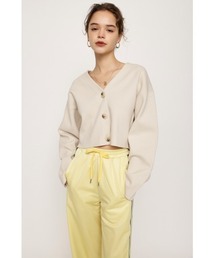 SLY | MILANO RIB CROP C/D ミラノリブ クロップ カーディガン ショート丈(カーディガン/ボレロ)