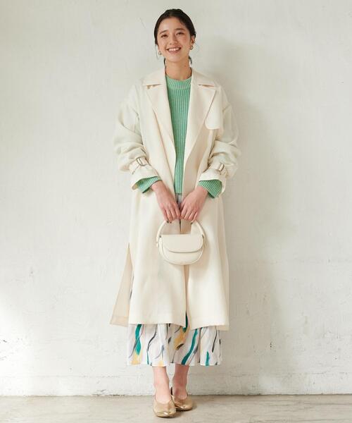 green label relaxing（グリーンレーベルリラクシング）の「ラウンド ミニ ポシェット（ショルダーバッグ・レディース・ブラック/ホワイト/ライム・FREE）」の15枚目の写真