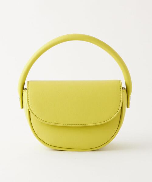 green label relaxing（グリーンレーベルリラクシング）の「ラウンド ミニ ポシェット（ショルダーバッグ・レディース・ブラック/ホワイト/ライム・FREE）」の6枚目の写真
