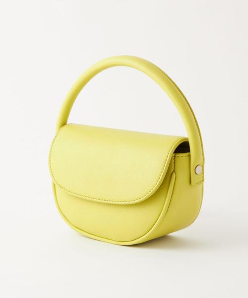 green label relaxing（グリーンレーベルリラクシング）の「ラウンド ミニ ポシェット（ショルダーバッグ・レディース・ブラック/ホワイト/ライム・FREE）」の10枚目の写真