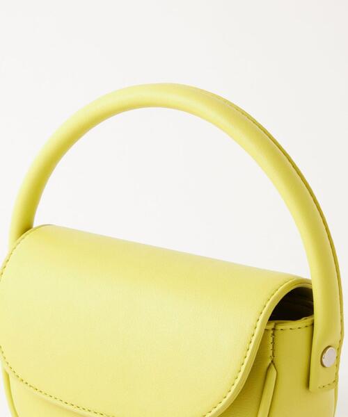 green label relaxing（グリーンレーベルリラクシング）の「ラウンド ミニ ポシェット（ショルダーバッグ・レディース・ブラック/ホワイト/ライム・FREE）」の14枚目の写真