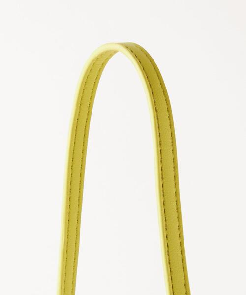 green label relaxing（グリーンレーベルリラクシング）の「ラウンド ミニ ポシェット（ショルダーバッグ・レディース・ブラック/ホワイト/ライム・FREE）」の9枚目の写真