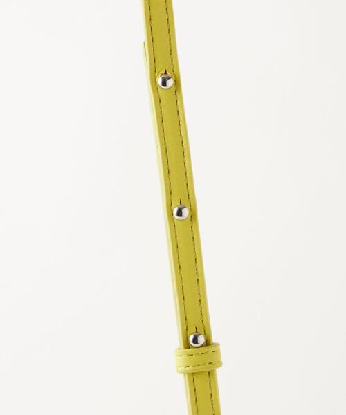 green label relaxing（グリーンレーベルリラクシング）の「ラウンド ミニ ポシェット（ショルダーバッグ・レディース・ブラック/ホワイト/ライム・FREE）」の13枚目の写真