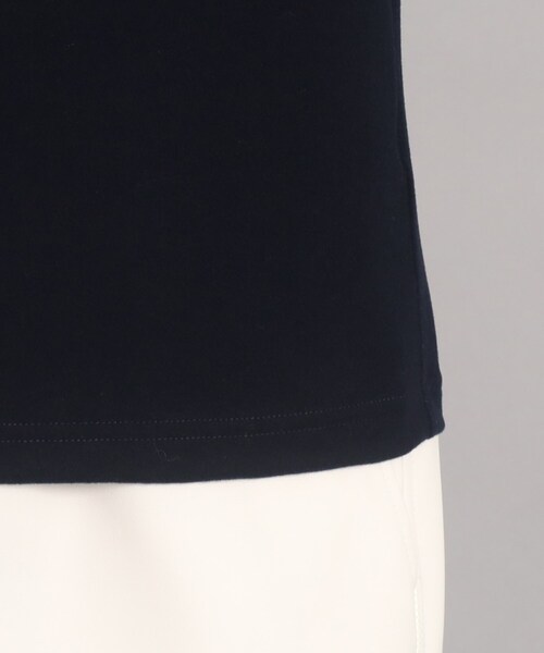 adabat(アダバット)の「異素材組み合わせ モックネックプルオーバー(Tシャツ/カットソー・レディース・グレー系/ネイビー・40/38)」の6枚目の写真