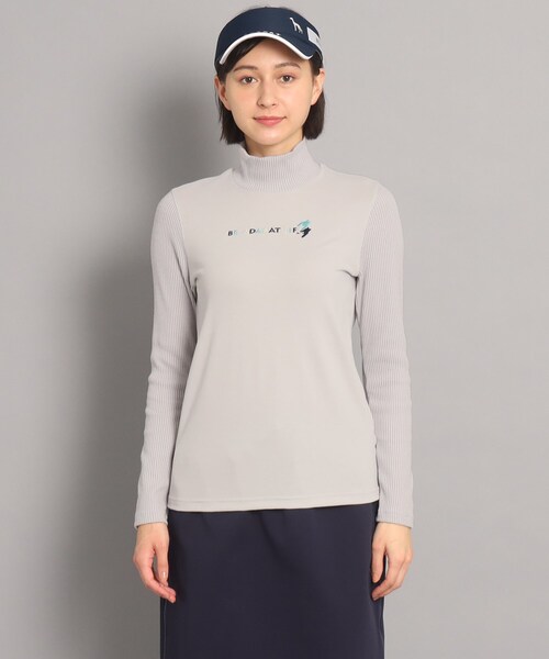 adabat(アダバット)の「異素材組み合わせ モックネックプルオーバー(Tシャツ/カットソー・レディース・グレー系/ネイビー・40/38)」の15枚目の写真