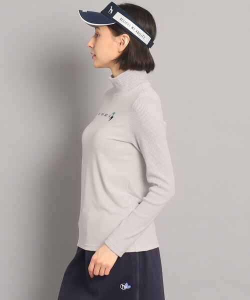 adabat(アダバット)の「異素材組み合わせ モックネックプルオーバー(Tシャツ/カットソー・レディース・グレー系/ネイビー・40/38)」の19枚目の写真