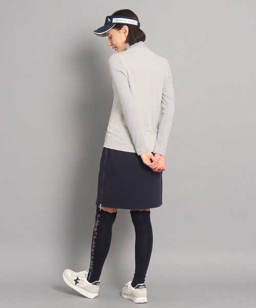 adabat(アダバット)の「異素材組み合わせ モックネックプルオーバー(Tシャツ/カットソー・レディース・グレー系/ネイビー・40/38)」の5枚目の写真