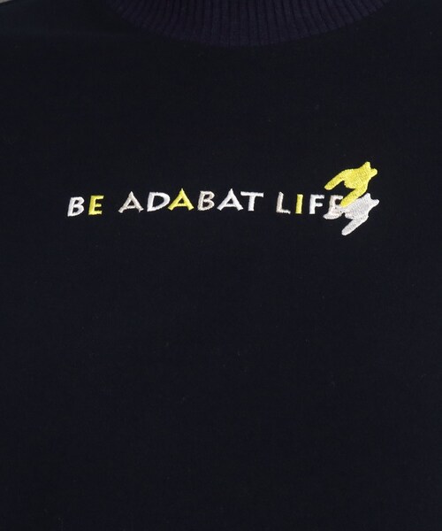 adabat(アダバット)の「異素材組み合わせ モックネックプルオーバー(Tシャツ/カットソー・レディース・グレー系/ネイビー・40/38)」の14枚目の写真