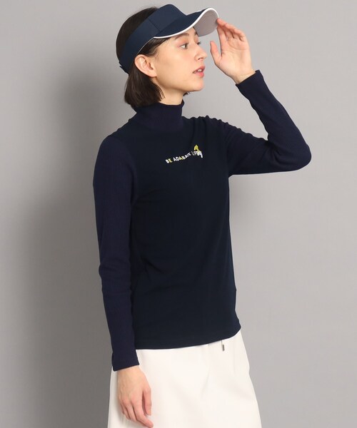 adabat(アダバット)の「異素材組み合わせ モックネックプルオーバー(Tシャツ/カットソー・レディース・グレー系/ネイビー・40/38)」の11枚目の写真