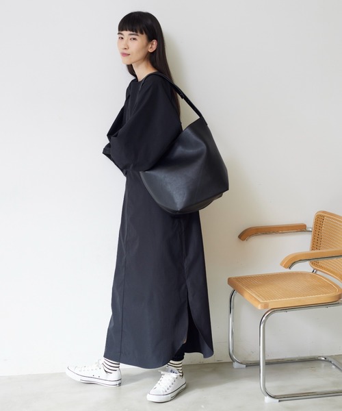 Libra Cue（リブラ キュー）の「バルーンスリーブワンピース（ワンピース・レディース・ブラック/ホワイト・FREE）」の16枚目の写真