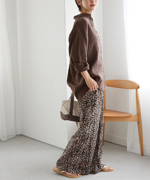 JOURNAL STANDARD relume（ジャーナルスタンダード　レリューム）の「カラーリネンレギュラーシャツ（シャツ/ブラウス・レディース・ピンク系その他/ピンク/ブラウン/ネイビー/グリーン/イエロー/ブルー系その他・FREE）」の11枚目の写真