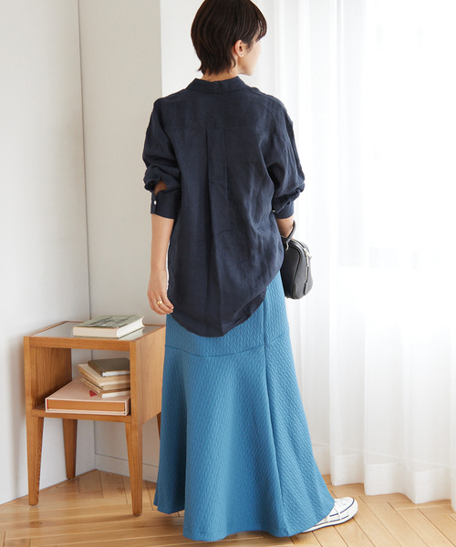 JOURNAL STANDARD relume（ジャーナルスタンダード　レリューム）の「カラーリネンレギュラーシャツ（シャツ/ブラウス・レディース・ピンク系その他/ピンク/ブラウン/ネイビー/グリーン/イエロー/ブルー系その他・FREE）」の21枚目の写真